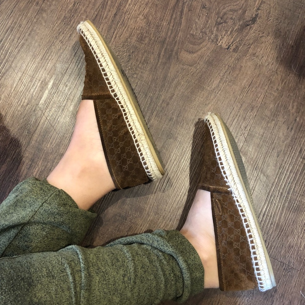 Gucci “Pilar Guccissima” Suede Espadrilles - Picture 7 of 8